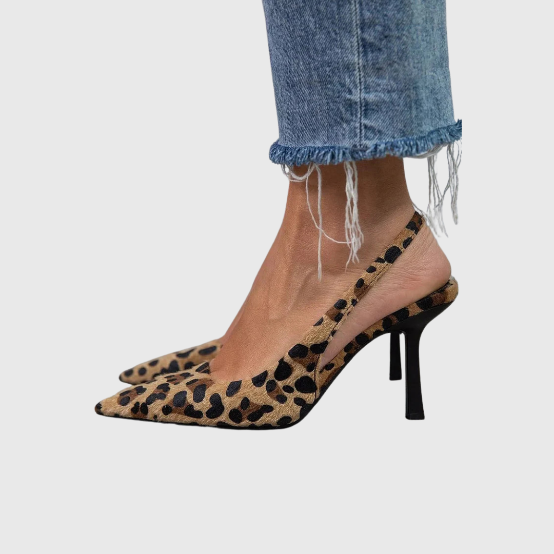 Angelė - Aukštakulniai bateliai su leopardų raštu
