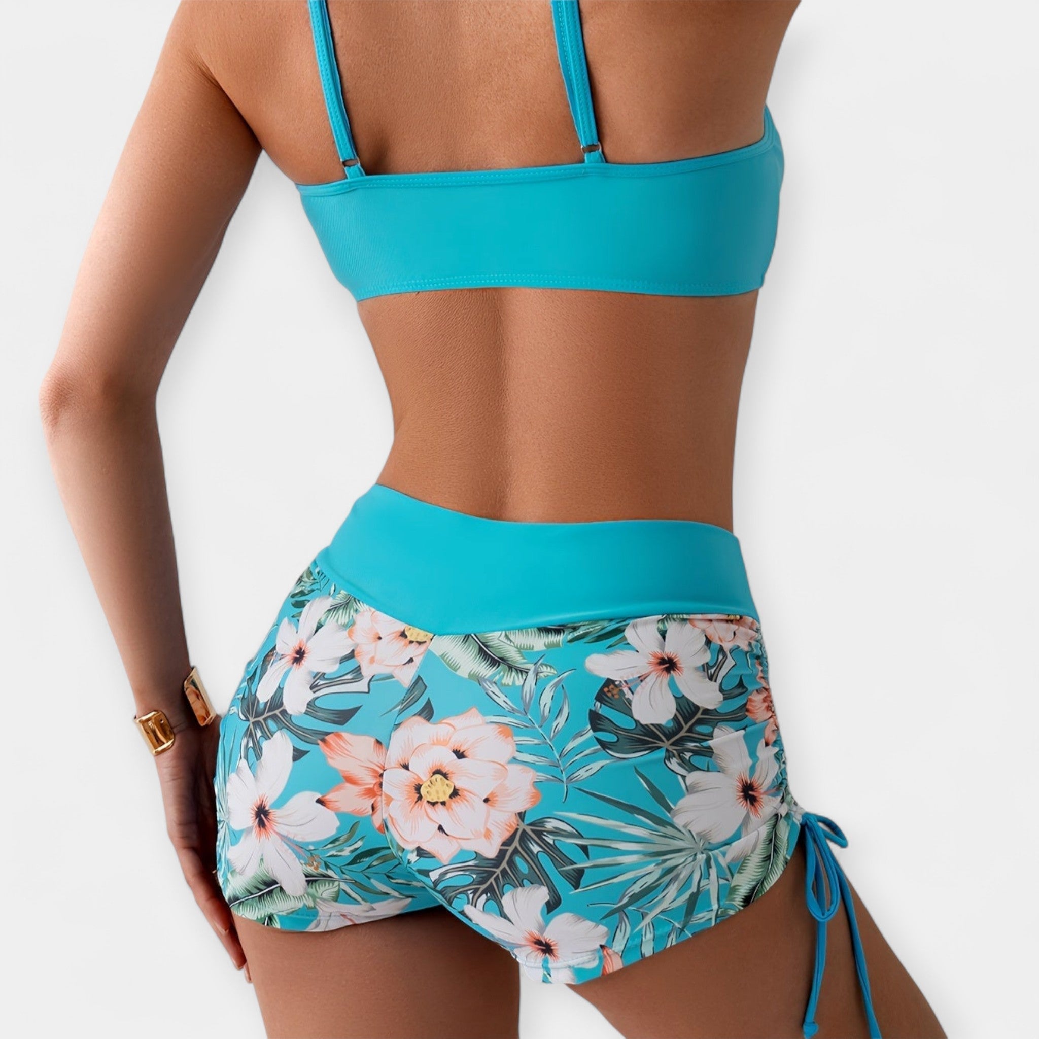 Aukštos Talijos Bikini su Tropiniais Raštais