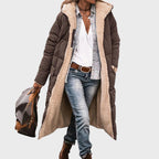 Žiema - Elegantiška ir šilta dvipusė moteriška parka