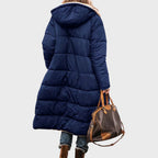 Žiema - Elegantiška ir šilta dvipusė moteriška parka