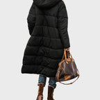 Žiema - Elegantiška ir šilta dvipusė moteriška parka