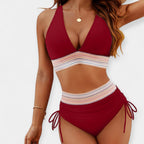 Aukštos Juosmens Bikini su Palaikymu