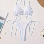 Halteris bikini su V formos kelnaitėmis