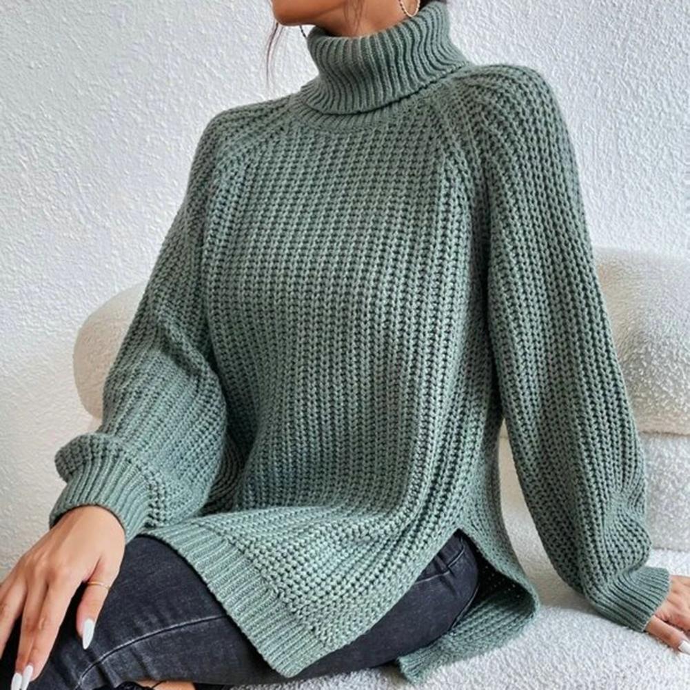 Megan – Elegantiškas megztinis aukštu kaklu